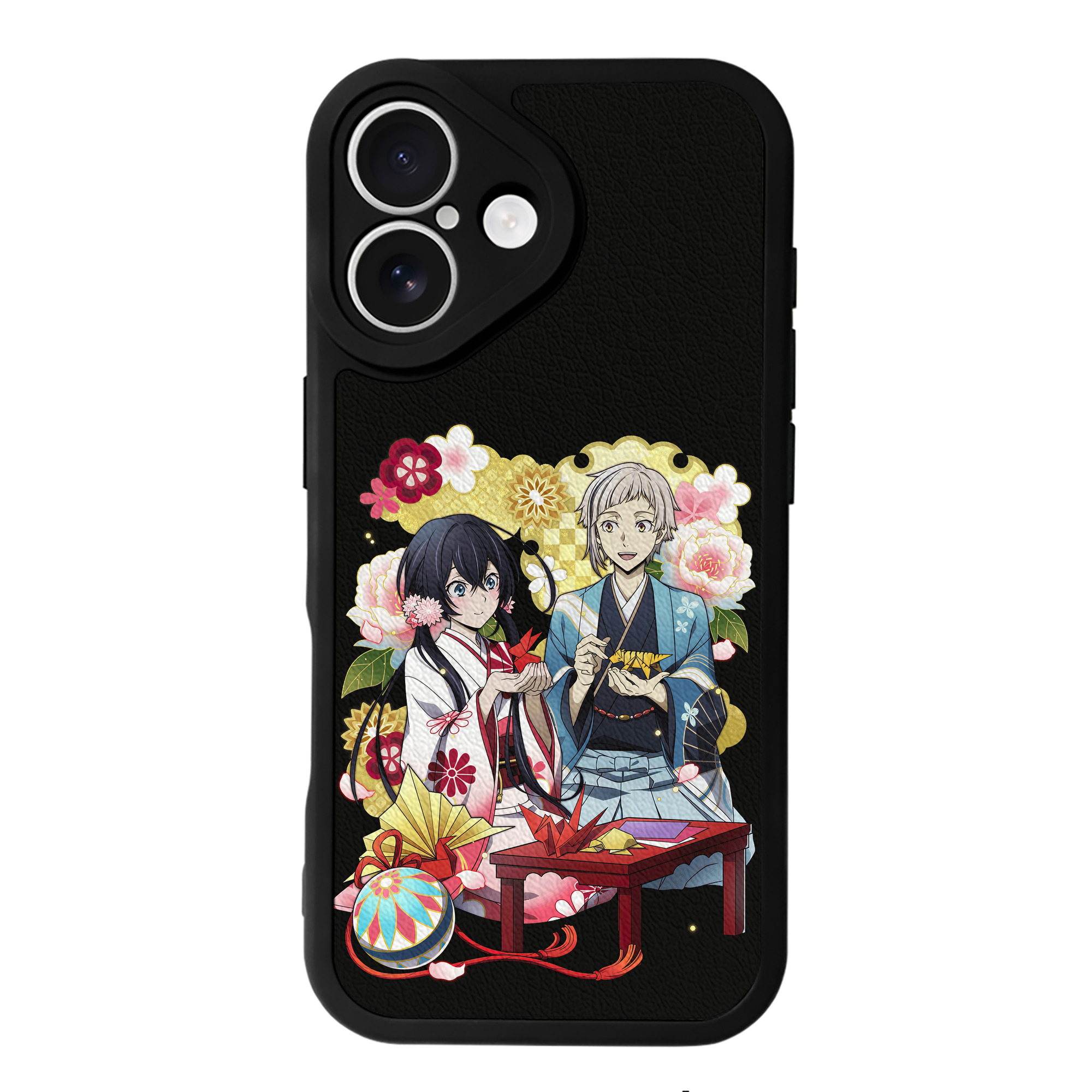 （画像用） 文豪ストレイドッグス Bungo Stray Dogs 【iPhone 16シリーズ対応】シリコンスマホケース（レザー調） 材質：シリコン